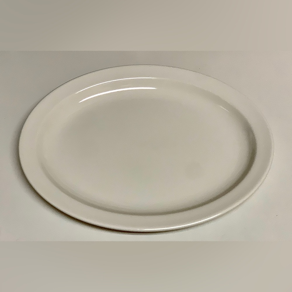 Vintage MIDWINTER STONEHENGE WHITE 12" Oval Serving Plate
